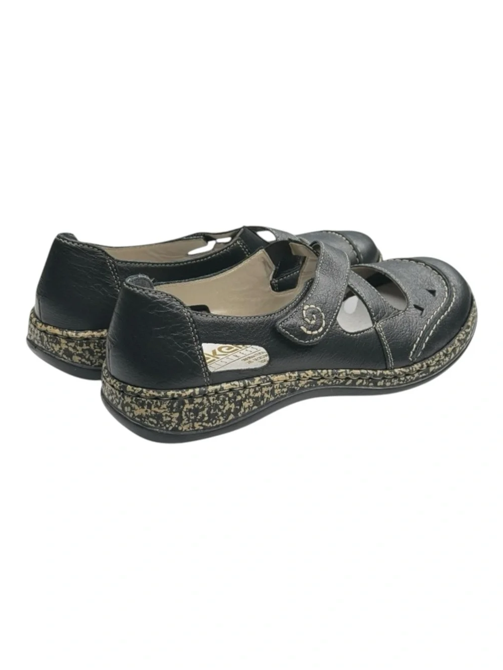 new Rieker ❀ Daisy Rosso Mary Jane Ballet Flats ❀ Black Schwarz 00 ❀ 38 7.5M 8M